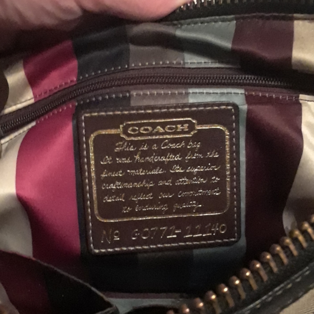 Authentic Coach Purse - Picture 2 of 4